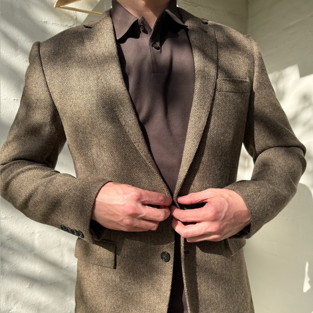 Men's JCREW Brown Tan Wool Blazer